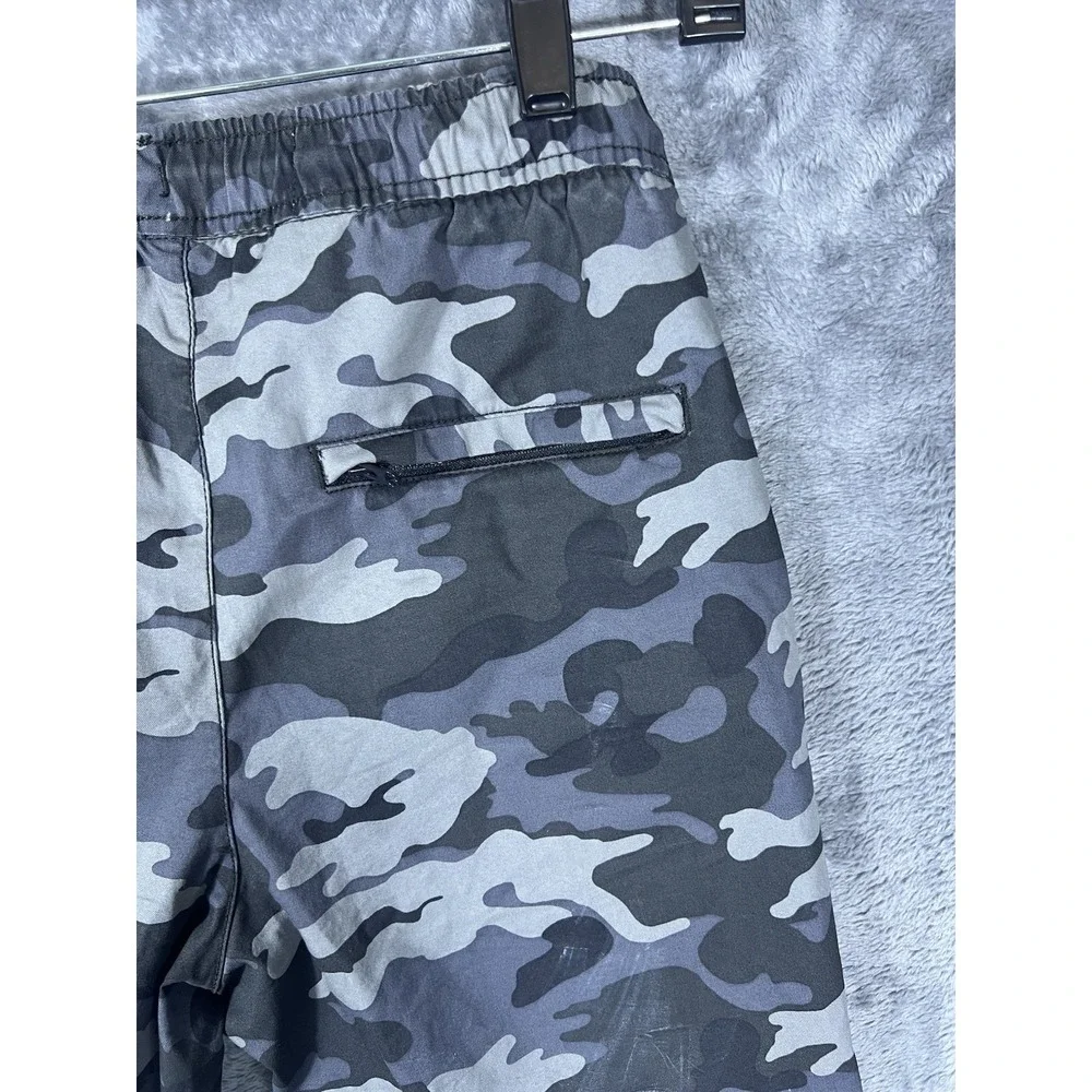 Old Navy Tech Taper Boys XL 14-16 Camo Jogger Pants Gray Blue Quick Dry Active
